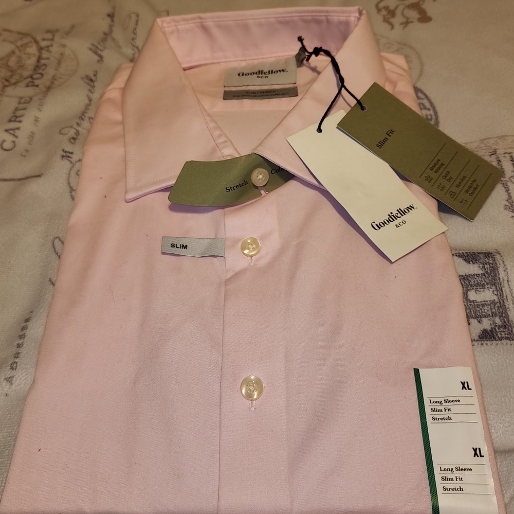 XL Slim Fit Button Down Dress Shirt
